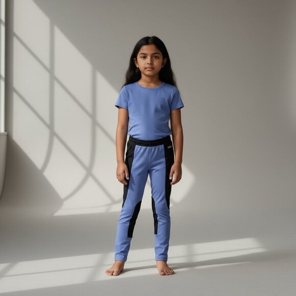 Kerrits Kids Riding Breeches Purple And Black Size 5y / 6y - Picture 1 of 6